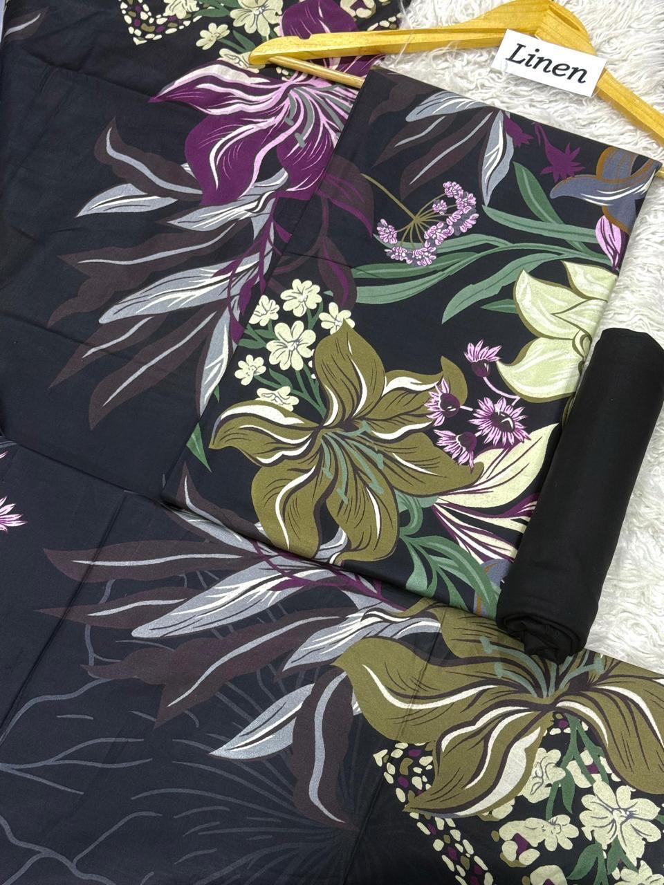 LINEN Digital Print 3pc 2025