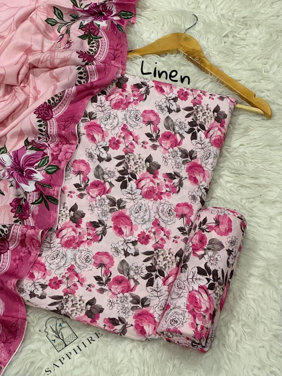 LINEN Digital Print 3pc 2025