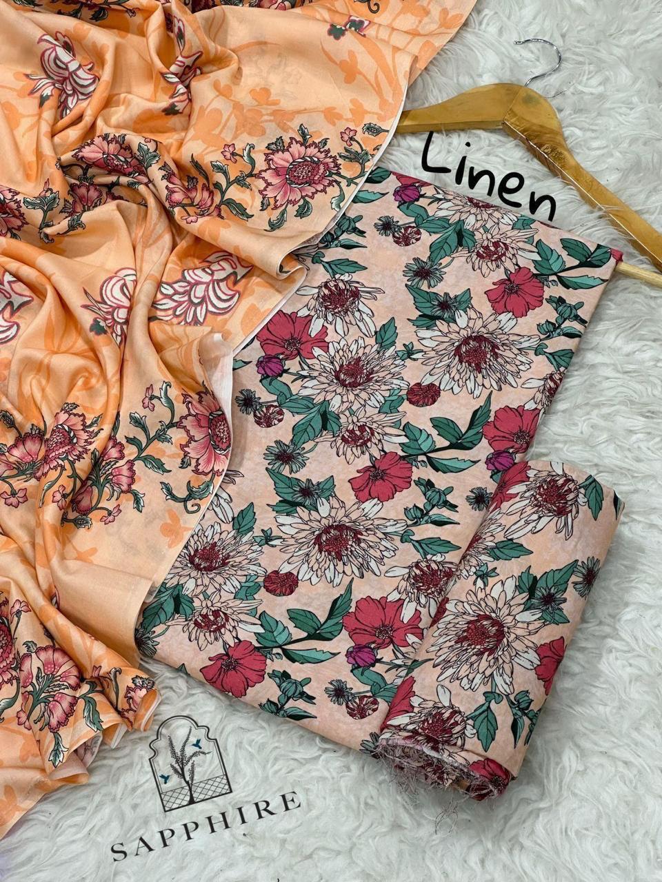 LINEN Digital Print 3pc 2025