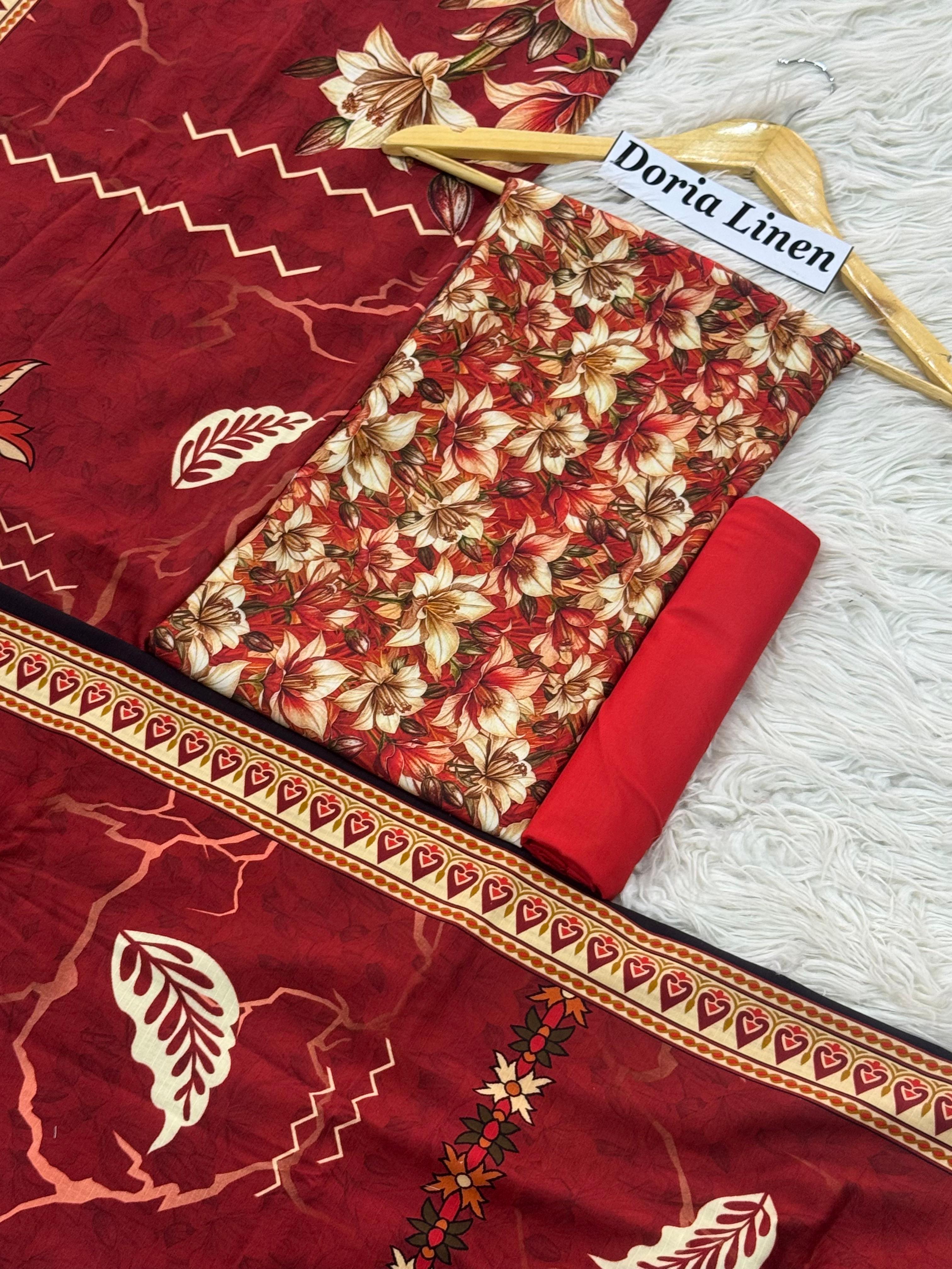 DORIA LINEN Digital Print 3pc 2025