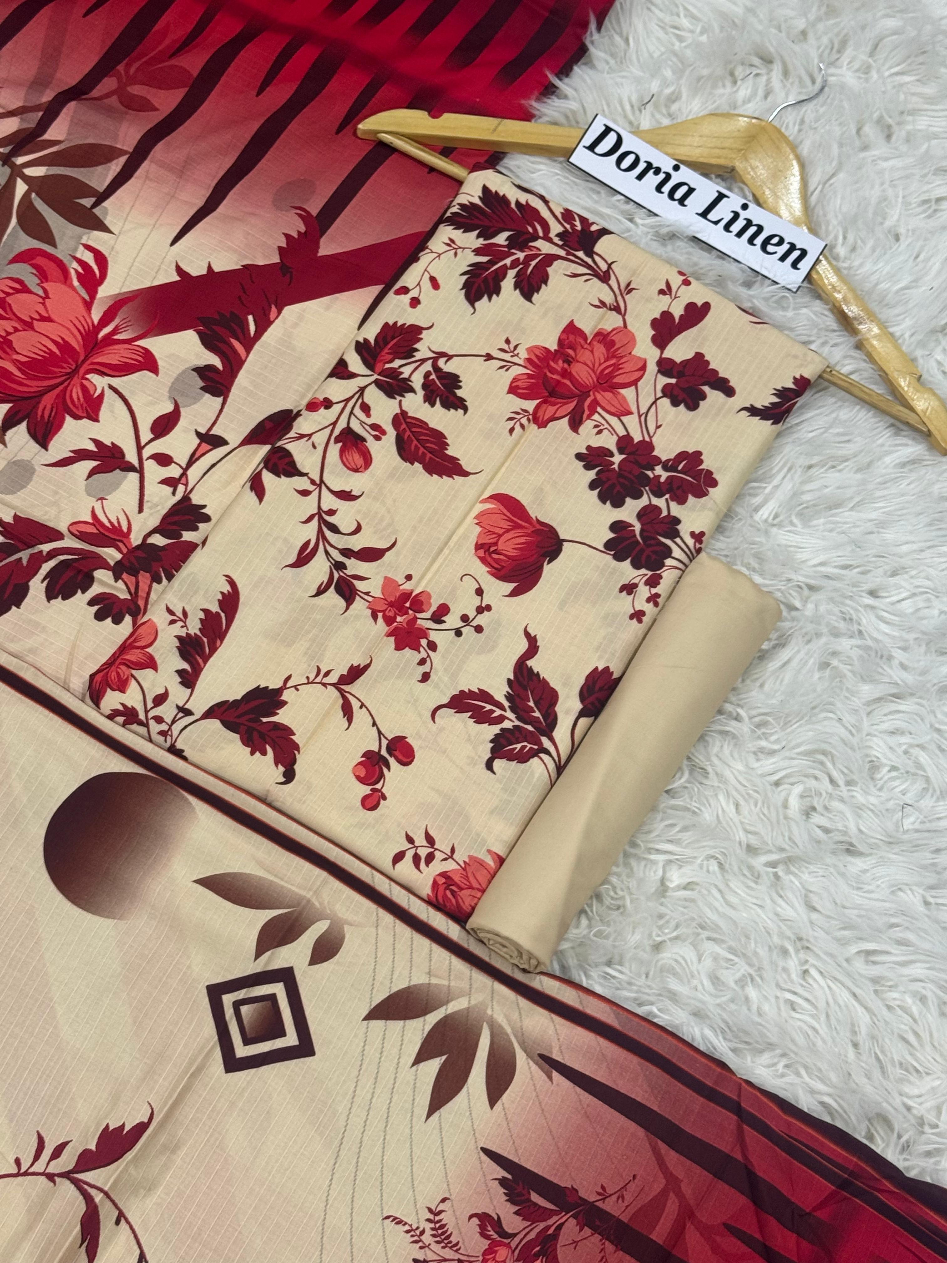 DORIA LINEN Digital Print 3pc 2025