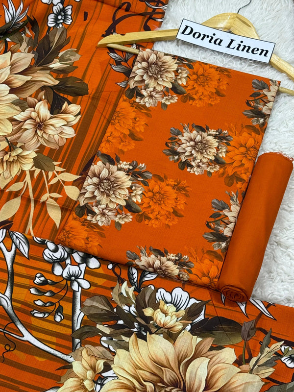 DORIA LINEN Digital Print 3pc 2025