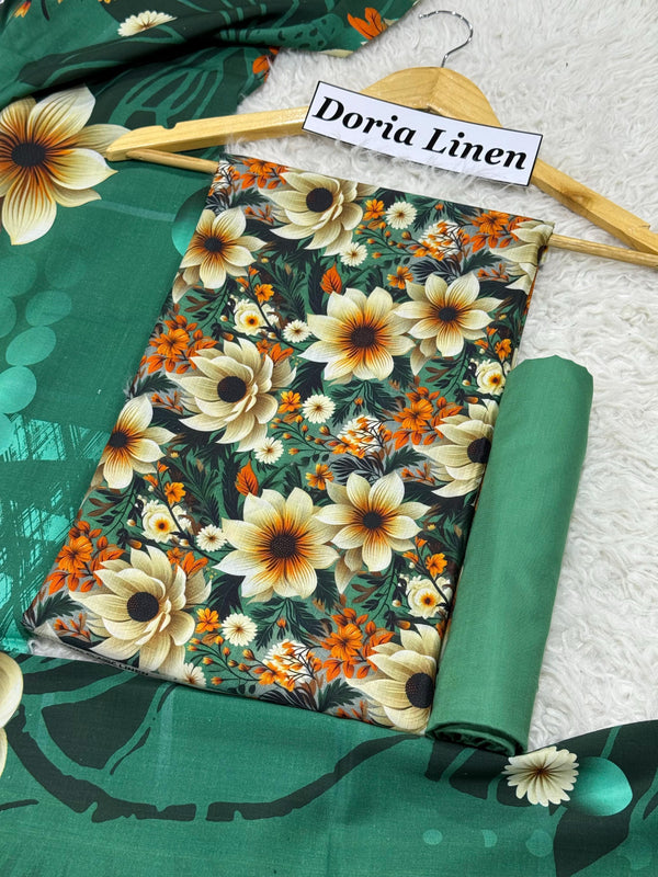 DORIA LINEN Digital Print 3pc 2025