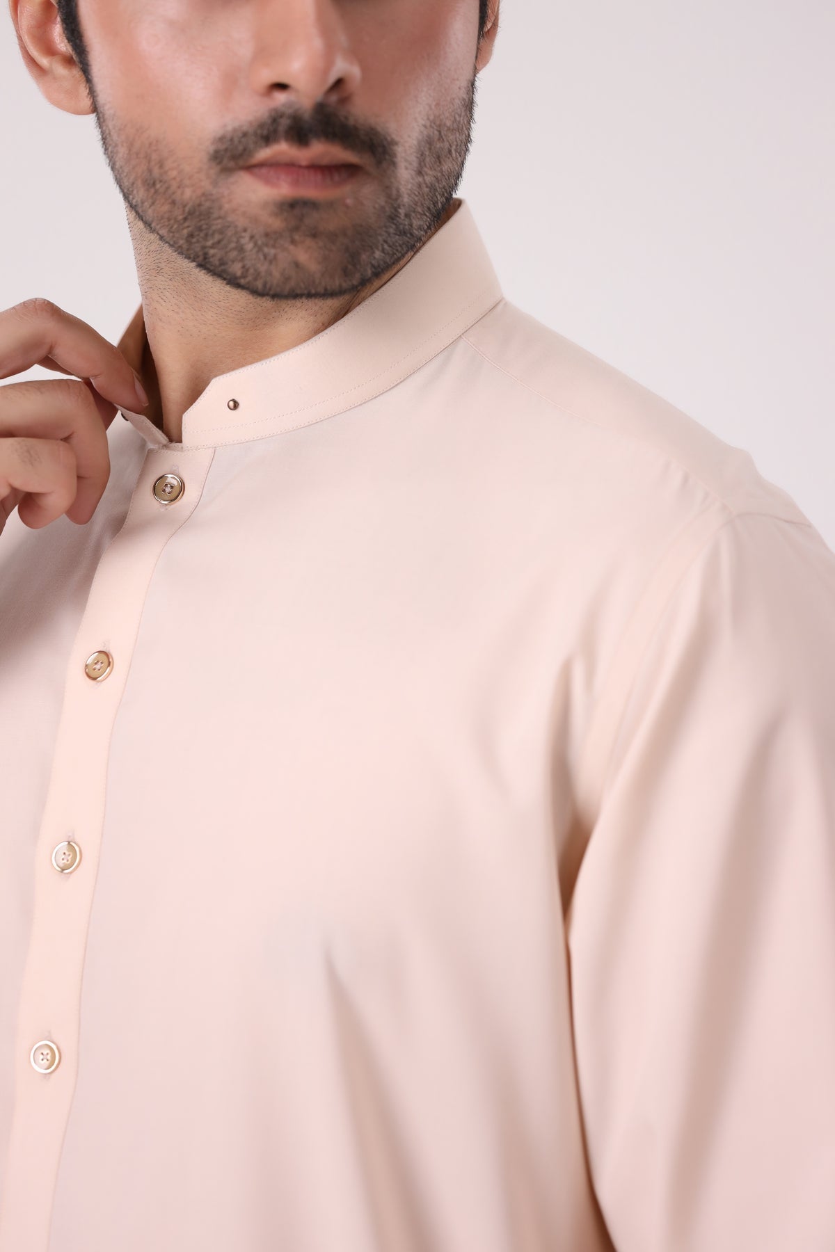 Almond Wash N Wear Unstiched Suit