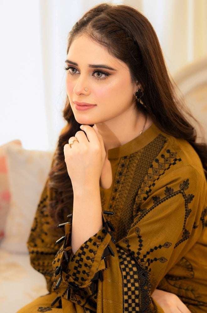 LIBAAS-3PC DHANAK SUIT