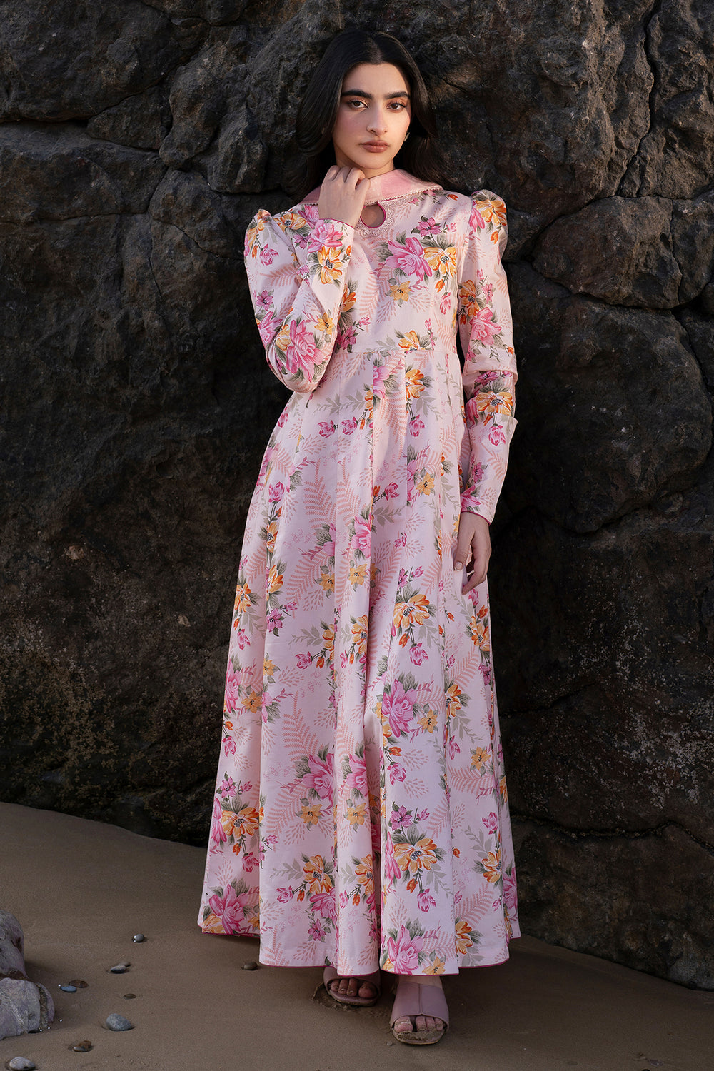 KHADDAR DIGITAL PRINT 3PC WIDER WITH PATCHES