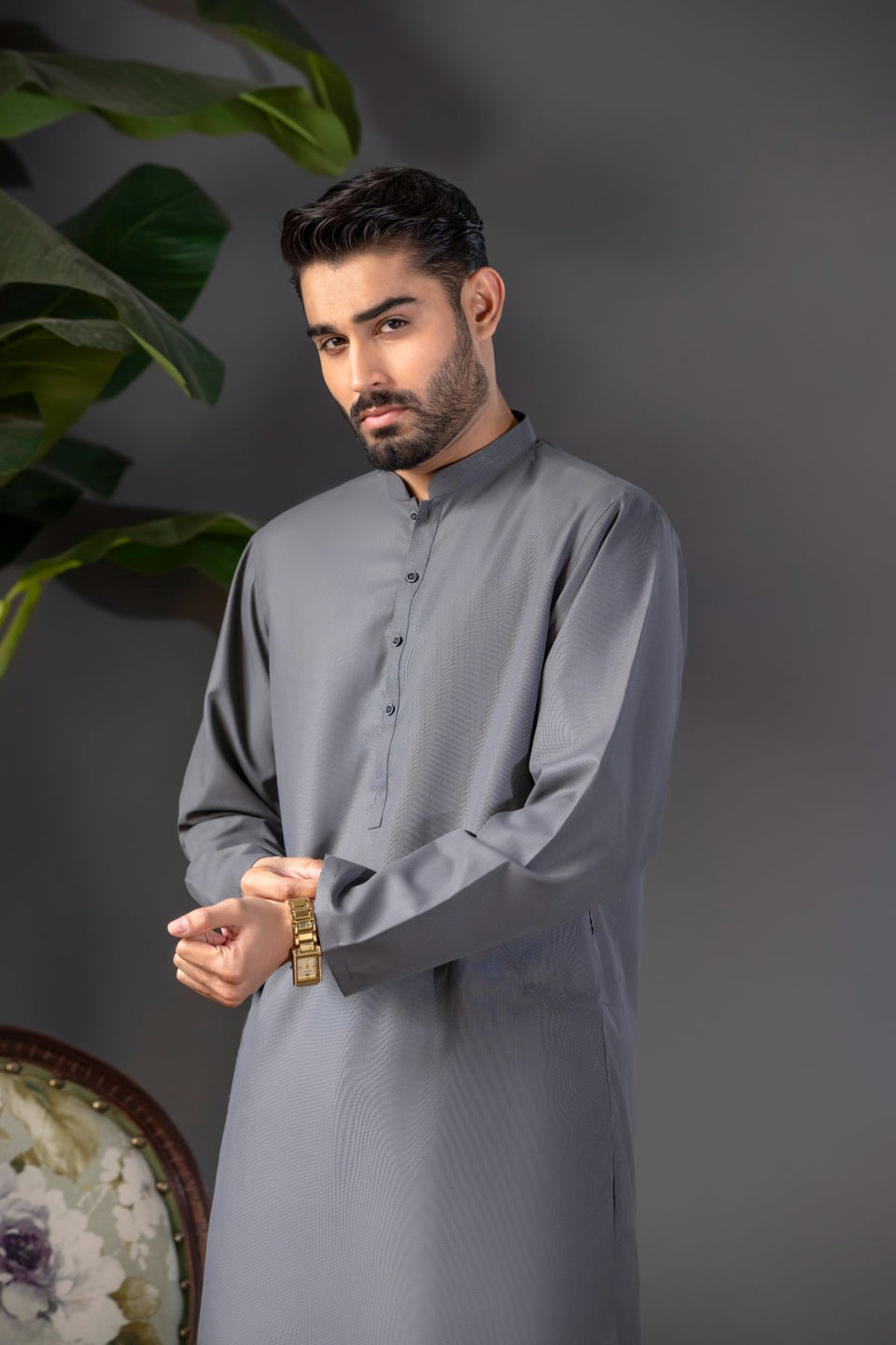 Mouse color Wash N Wear Unstiched Suit