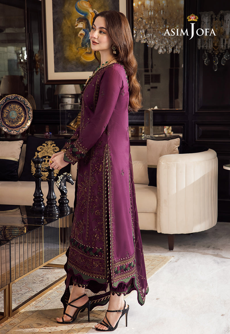 ASIM JOFA-3PC Dhanak Embroidery Unstiched Suit