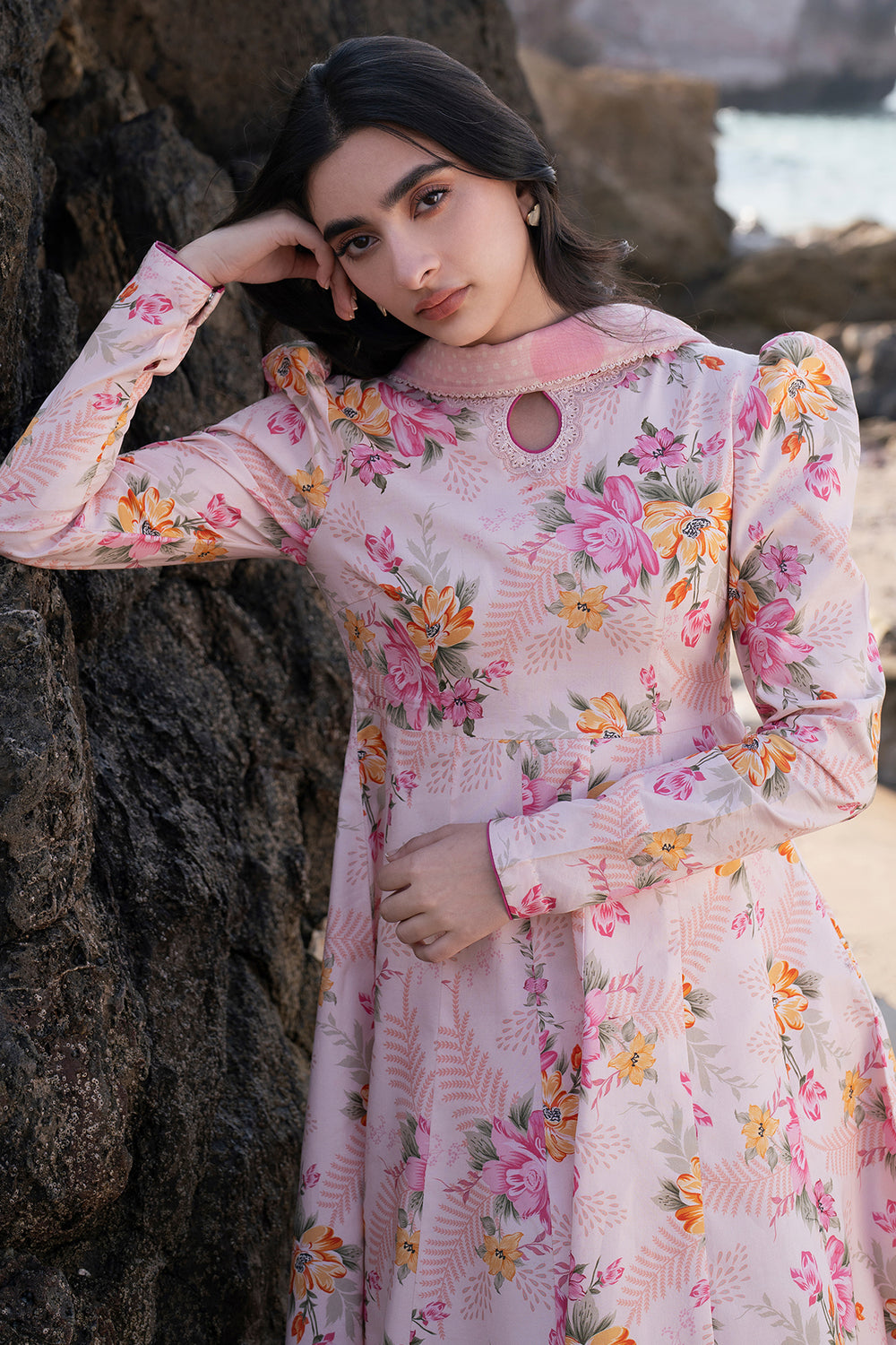 KHADDAR DIGITAL PRINT 3PC WIDER WITH PATCHES