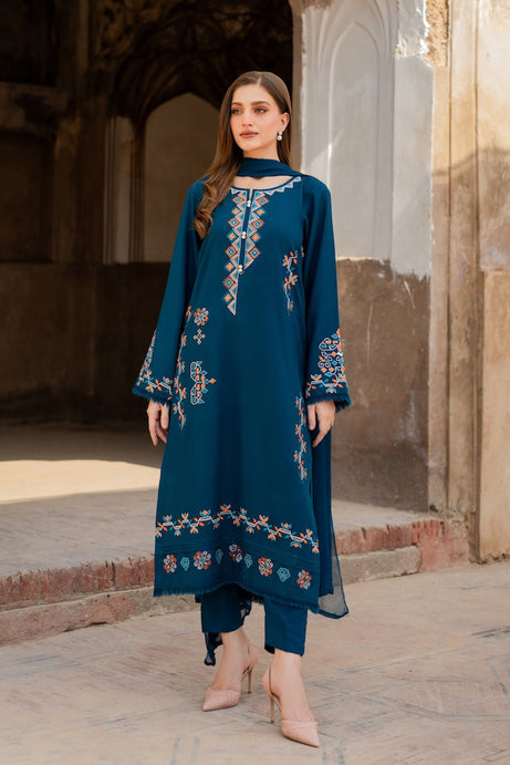 Lamya Dhanak 3Pc Embroidery Unstiched suit