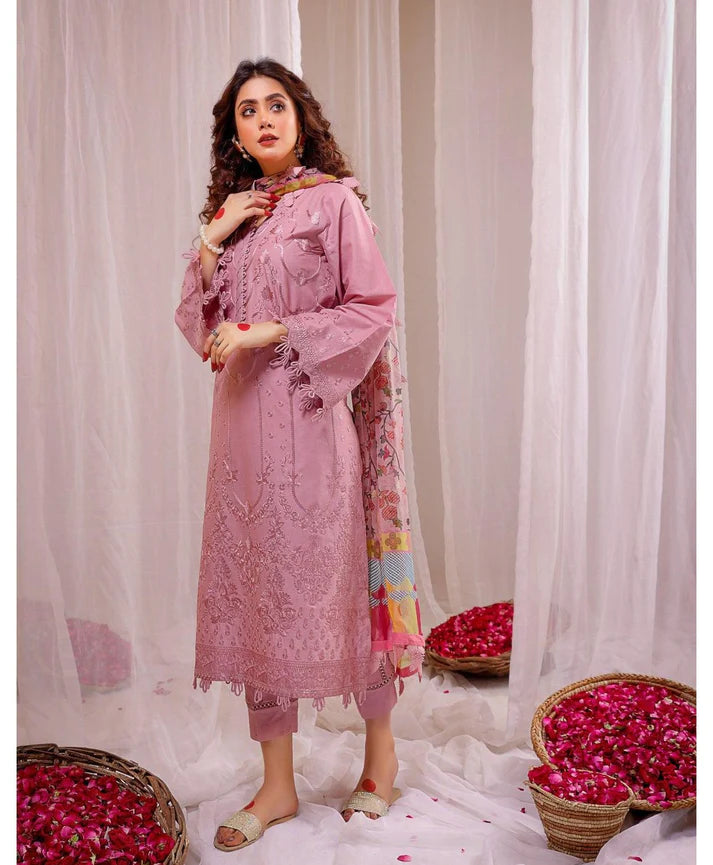 Luxury Dhanak Emb 3Pc D-01