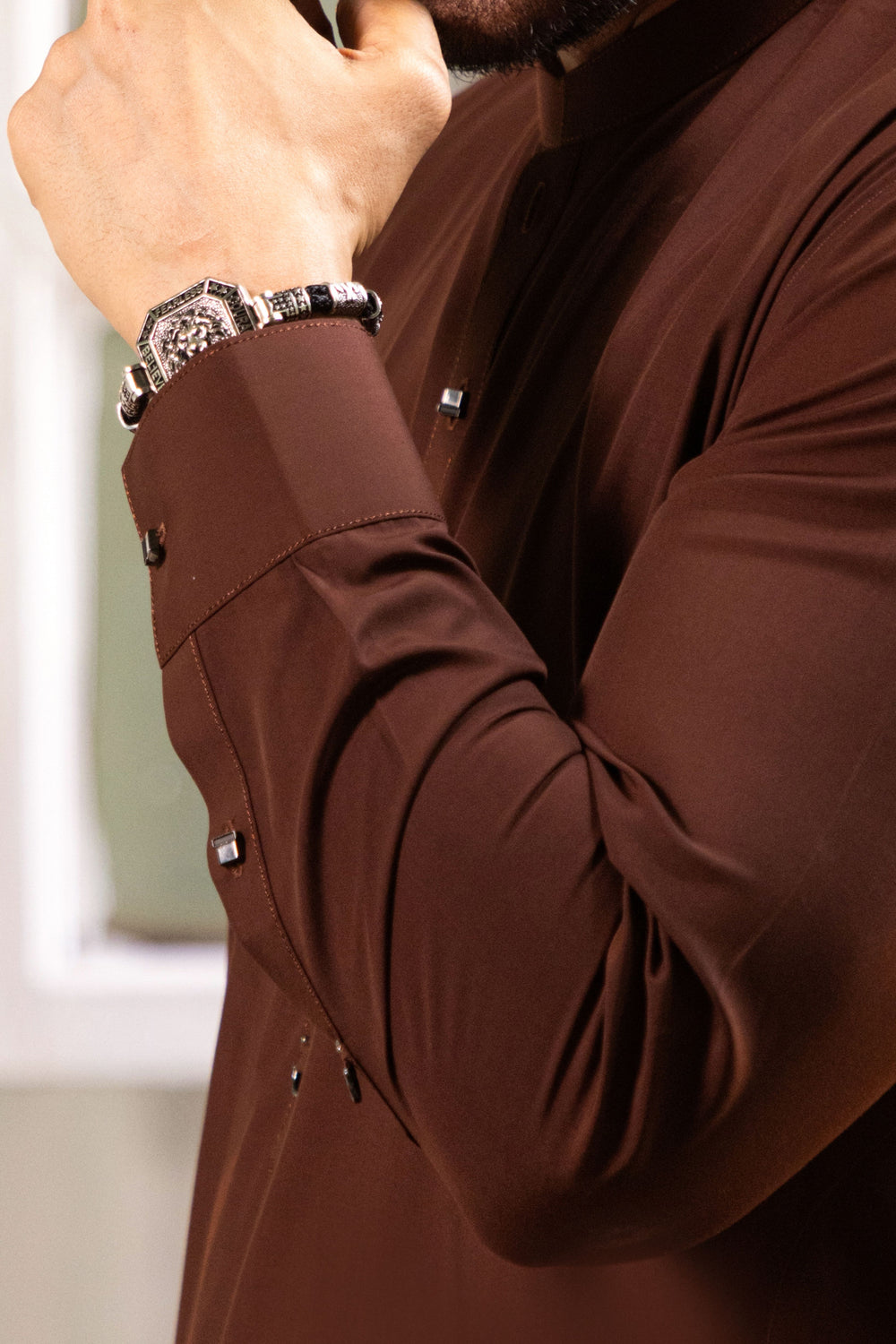 Camel Wash N Wear Unstiched Suit